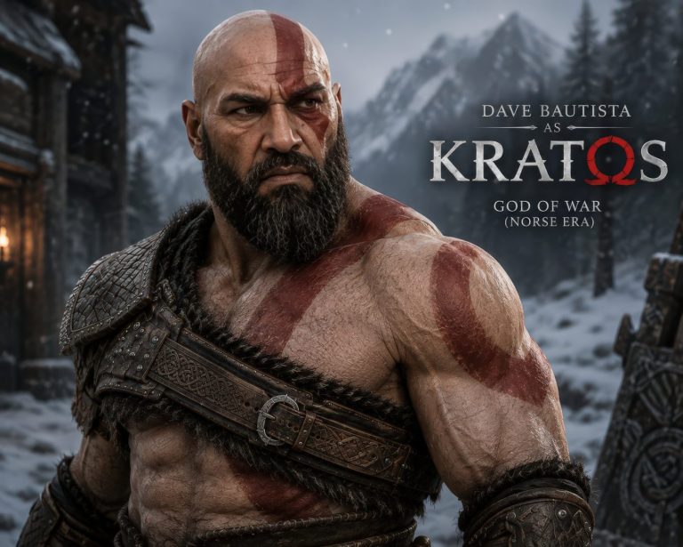 Dave Bautista Officially Cast as Kratos in Amazon’s God of War Series Following Ryan Hurst’s Departure